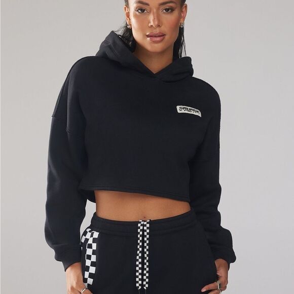 Savage x Fenty ESSENTIAL RACER CROPPED HOODIE 1X - Picture 2 of 13